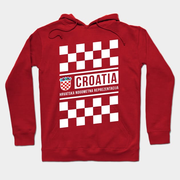 Croatia National Team Checkered Home Jersey Style Hoodie by CR8ART